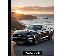 Car race notebook: Black, 60 pages