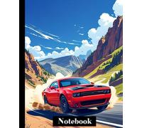Car race notebook: Red, 60 pages