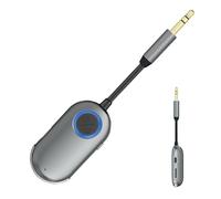 Car Radio Transmitter, Wireless Music Adapter, Portable Fm Audio Player, HandsFree Calling Feature, Daily Commute Road Trip Pickup Sedan, 13.8cm Abs