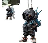 Car Rear View Mirrors Skull - Acrylic Car Rearview Mirror Ornament, Skull Design 2D Flat Decoration, Halloween Festival Party Supplies, Halloween Tree Decoration For Auto Interior