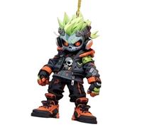 Car Rear View Mirrors Skull - Acrylic Car Rearview Mirror Ornament, Skull Design 2D Flat Decoration, Halloween Festival Party Supplies, Halloween Tree Decoration For Auto Interior