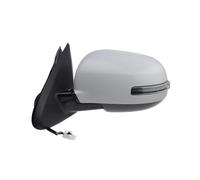 Car Rearview Assembly Side Mirror 9 Pins For Mitsubishi For Outlander 2014 2015 2016 2017 2018 2019 Power Turn Signal Heated Specchietto Elettrico Retrovisore(BIANCO,Sinistra)