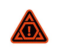 Car Reflective Stickers, Safety Decals and Anti-Collision Strips for Night Visibility, PVC Weather-Resistant, Warning Markers for Helmet, Trailer, Motorcycle, Hard Hat, Outdoor Use, 10.7x9.5cm