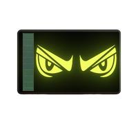 Car Reflective Stickers - Solar Powered Scary Expression Warning Sign Decals | Decorative Waterproof Safety Stickers For Auto Motorcycle Bicycles Bike Night