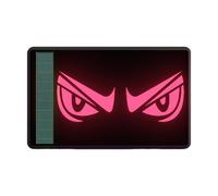 Car Reflective Stickers - Solar Powered Scary Expression Warning Sign, Decorative Waterproof Nighttime Visibility Decal | For Auto Motorcycle Bicycle Truck Road Use Safety Enhancement