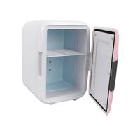Car Refrigerator, Mini Portable Fridge, 12V Small Fridge Cooler and Warmer, Fridges Cosmetics Food Beverages, Travel Makeup for Car Home Dorm, 9.45x6.89x9.06in