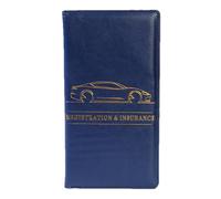 Car Registration Holder | Insurance Document Pouch | Driver Document Organizer | Car Document Wallet | Vehicle Registration Case Premium Pu Leather Construction For Drivers License, Cards, Documents