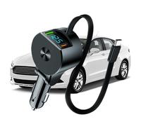 Car Retractable Phone Charger - Charge Multiple Devices Simultaneously | 3-Port Telescopic Fast Charging Adapter For Car | For Outdoor Driving Travel Daily Commuting Business Trip Camping, ABS+PC, 14c