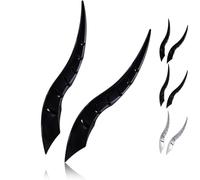 Car Roof Dragon Horn Modification, Car Exterior Decoration, Universal Mecha-Fantasy Auto Roof Ornament for SUV Sedan Hatchback, Horror-Inspired No-Drill Roof Accessory, Easy to Install (Black)