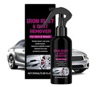 Car Rust Remover, 100ml Automotive Supply, Powerful Inhibitor with Balanced Grip, Compact Utility with Sturdy Texture, 1.54x6.57 inches Repair Accessory, Practical Aid for SUV RV Sedan Vehicle Wheel