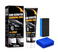 Car Scratch Remover, 120 mL Scratch Removal Wax Kit with Sponge & Towel (1 Pcs)