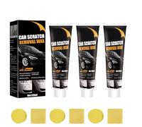 Car Scratch Remover, 2025 Car Paint Scratch Repair Wax and Rubbing Compound for Cars with Sponge & Cloth, Easy DIY Scratch Repair for Families & Daily Driving (3PCS)