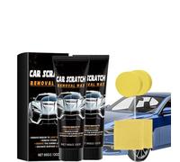 Car Scratch Remover Kit, 2026 Upgraded Scratch Repair Wax, Car Polishing Compound with Sponge & Cloth, Easy Application for Deep & Light Scratches (2 set)