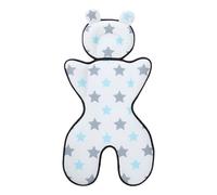 Car Seat Cooling Pad Toddler, Breathable Cotton Stroller Liner, Travel Comfort, Eco-Friendly 3D Mesh Cooler Cushion for Baby Car Seat, Child Safety Chair, Dining Booster, 35x72cm