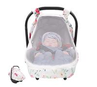 Car Seat Cover, Kids Travel Carrier Canopy, Kick-Proof Nursing Cover, 2-Layer Window, Boys Girls Toddler Block Out Light, Offering Both Comfort and Privacy Polyester