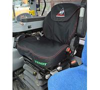 CAR SEAT COVERS DIRECT Fendt Trattore Resistente Coprisedile Adattarsi A Grammer Maximo Dinamico Coprisedili Con Dieselross Logo, Nero, Impermeabile
