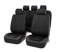 Car Seat Covers Full Set | 5 Pieces PU Automotive Cushion Seat Protector - Waterproof Protector Interior Vehicle Accessories for Drivers Passengers Sedan Van Truck Travel