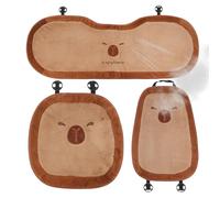 Car Seat Cushion, 200g Capybara Plush Front Cover for Chair, Soft Mat with Comfortable Padding, Cozy Seat Protector for Truck Van SUV Home Commute Relaxation Long Distance Driving