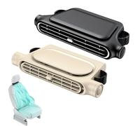Car Seat Fan with 3000 mAh, 3 Speeds, USB Headrest Car Seat Cooling Fan for Kids Pets, Portable Fans for SUV Van Truck Travel (Beige+Black)