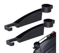 Car Seat Gap Organizer, Gap Filler with Cup Holder, Car Storage Box, Interior Organizer for Men Women Drivers, Side Pocket Storage, Easy Install for Vehicles Phones Keys Accessories