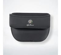 Car Seat Gap Organizer per Alfa Romeo Sportiva Giulia Stelvio Mito Giulietta Tonale Scatole portaoggetti Gap Filler Console Tasca Laterale Borse,Black