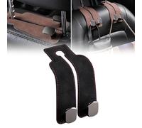 Car Seat Hooks for Headrest, Tekiep Car Seat Hooks, Car Seat Back Double Hook, Car Seat Back Storage Hook - Double Hook Holder for Convenient Storage (Black)