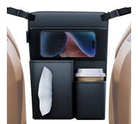 Car Seat Organizer - Car Seat Storage Bag, Cars Front Seats Organizer, Multifunctional Leather Console Storages Holder, Organizers Storage Between Front Seats For Phones Cards Water Bottles Trailer RV