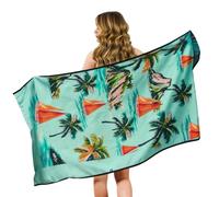 Car Seat Towel Absorbent Cooling Breathable 汽车座椅套运动毛巾 沙滩巾瑜伽多用椅套创意牛象印花单件装