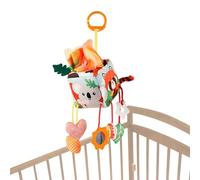 Car Seat Toys, Plush Squeaky Rattle, Crib and Stroller Mobile, Toy for Girls Boys 0-12 Months, Shower Gift Infant Entertainment, Bassinet and Car Attachment