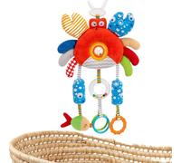 Car Seat Toys, Sensory Stimulation Activity, 15.75x9.06x1.38 inches Clip On Stroller Toy with Colorful Design, Toys Hanging with Secure Clip, Infant Toy for Walking Travel