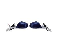 Car side mirror assembly Gruppo specchietto retrovisore a 13 fili per Tesla per il modello 3 M3 2017-2020 Deep Treasure Blue con guscio(1 pair)