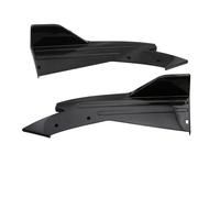 Car Side Skirt Extension 2 Pezzi Universale Paraurti Posteriore Auto Spoiler Ala Protezione Diffusore Gonna Laterale Angolo Di Avvolgimento Splitter(Bright black)