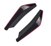 Car Side Skirt Universale Paraurti Anteriore E Posteriore Auto Spoiler Diffusore Splitter Alette In Fibra Di Carbonio Estensione Della Gonna Laterale(B black)