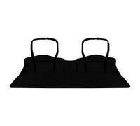 Car Sleeping Pad, Folding Back Seat Bed, 50.39 Inches Compact Felt Composite Mattress, Storage Bag for Vehicle Napping, Outdoor Camping Festival Home Use, Grey, Black
