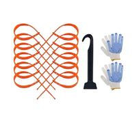 Car Snow Chains | Non-Slip Universal Portable Reusable Snow Traction - Car Winter Wheels Traction Chain,for Vacation Holiday Travel Road Trip Commuting