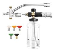 Car Soap Sprayer Nozzle, Pressure Attachment Kit with Adjustable Mode, 7,48 x 5,91 pollici, Portable Compact Ideal for Truck, Outdoor Lawn, House, Automotive Wash, Detailing, Pneumatico
