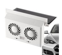 Car Solar Powered Window Fan - Double-Head Easy Installation Cooling Vent