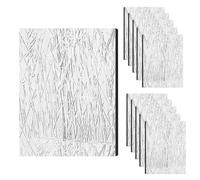 Car Sound Deading Material Kit - 10 pezzi, silenziatore per auto, pellicola di alluminio | isolamento acustico per gas di scarico del motore, porta del veicolo