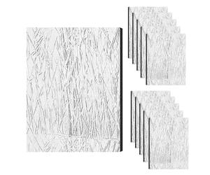 Car Sound Deading Material Kit - 10 pezzi, silenziatore per auto, pellicola di alluminio | isolamento acustico per gas di scarico del motore, porta del veicolo