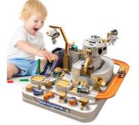 Car Spaces Adventure Toys - City Rescue Playsets giocattolo con 3 mini auto e 1 astronauta | Race Tracks giocattolo per auto da 3 a 5 anni, regalo di compleanno per 3 a 5 anni