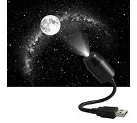 Car Star Lights, Adjustable Usb Powered Ambient Lighting, 8-Inch Flexible Neck with Projection, Bedroom Led Light, Automotive Accessory with Style, Truck Tool for Suv Rv