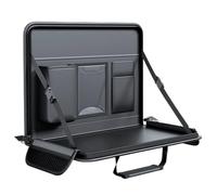 Car Steering Wheel Desk - Portable Car Table Steering Wheel Tray | Car Steering Wheel Laptop Holder | Driver Rear Passenger Foldable Desk, Vehicle Interior Organizer For Working, Eating Snacks