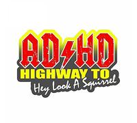 Car Sticker Personality ADHD Bomb Label Funny Car Stickers Racing Waterproof Auto Decals Auto Sunscreen Car Decorative KK Vinyl Apply To Car (Size : 10cm)