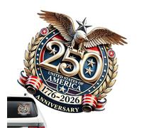 Car Stickers - Patriotic 1776-2026 Decals, Semiquincentennial Celebration Vinyl, American Graphics, Commemorative Waterproof Adhesive, US History Art For Trucks Laptops Walls