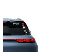 Car Stickers, Reflective Vehicle Decal, Compact Size for Decoration, Fade Resistant Heart Feature, Auto Utility Category, Sticker for Suv Truck Rv Laptop Notebook Mirror Bumper