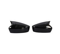 Car Styling Auto In Fibra Carbonio Retrovisore Laterale Vetro Copertura Specchio Trim Cornice Laterale Tappi Per Specchietti Per Mazda 6 Per Atenza 2019-2022 Auto Retrovisore(Bright Black)