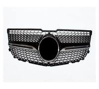 Car Styling Centro Paraurti Anteriore Superiore Griglie Per Benz Classe GLK X204 GLK250 GLK300 GLK350 2008-2015 Griglie Radiatore Sportive Griglia Radiatore(4 Silver 2013-2015)
