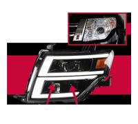 Car Styling Fari Compatibile for Pajero V93 V95 V97 2006-2020 L-ED DRL Foco for La Testa Della Lampada L-ed Lente Del Proiettore Accessori di Aggiornamento(Left)