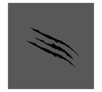 Car Styling Headlights Personalized Car Stickers Monster Claw Scratch Stripe Marks Headlight Decal Car Stickers Auto Accessorie(RED)