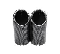 Car Styling Per E30 E36 E46 E90 E91 E92 E93 F30 320i 325i 328i M Power Car Exhaust Pipe Muffler Tip Turbo Sound Whistle Auto(2pcs Carbon Fiber)